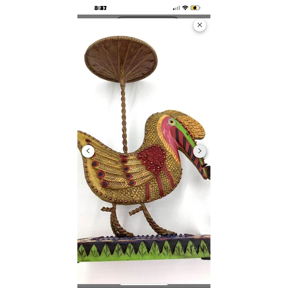 Amazonia Candle Holders By Marsha McCarthy Beaded Toucan Bird Silvestri